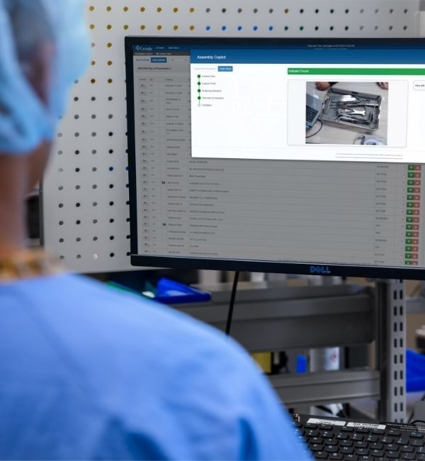 AI copilot guiding hospital staff through complex operational tasks.